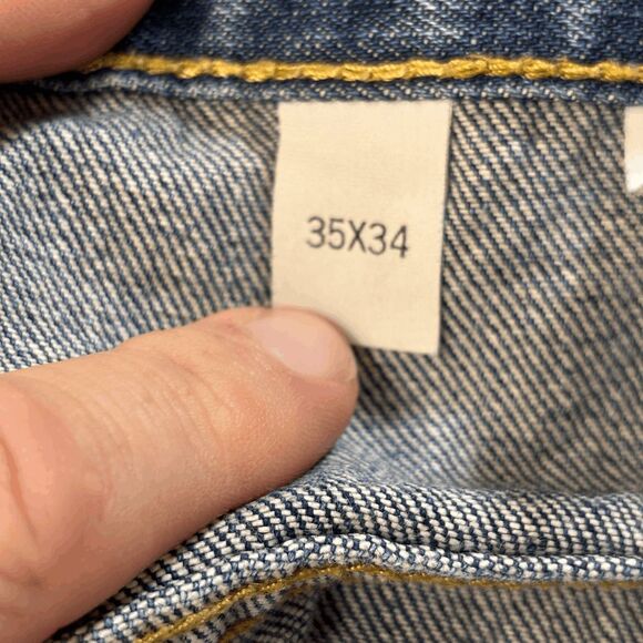 Cinch Mens Black Label Loose-Fit Jean, Dark Stone Blast, 35W x 34L (35x32) EUC - Picture 6 of 7